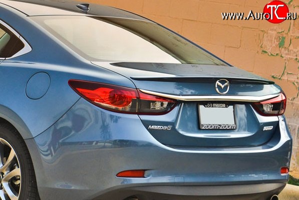 2 899 р. Лип спойлер M-VRS Mazda 6 GJ дорестайлинг седан (2012-2015) (Неокрашенный)  с доставкой в г. Белгород