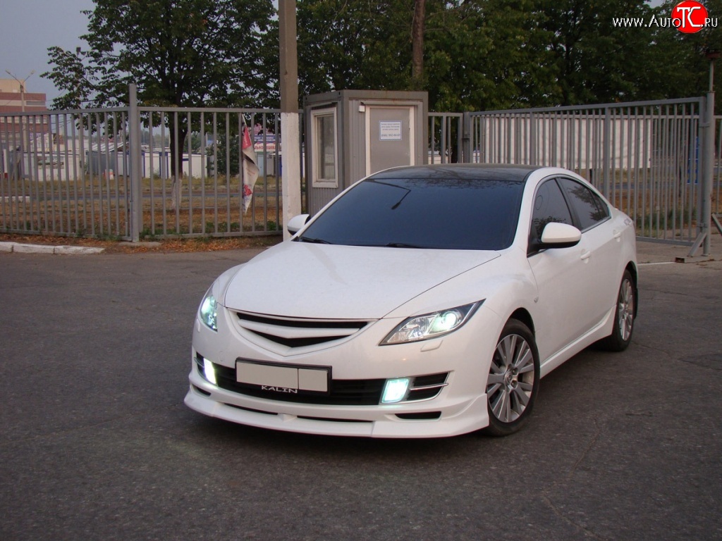 5 149 р. Решётка радиатора Sport Mazda 6 GH дорестайлинг седан (2007-2010) (Неокрашенная)  с доставкой в г. Белгород