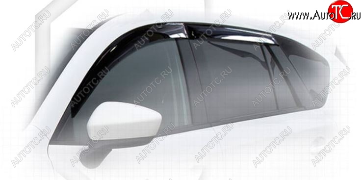 2 199 р. Дефлектора окон CA-Plastiс Mazda CX-5 KE дорестайлинг (2011-2014) (Classic полупрозрачный, Без хром.молдинга)  с доставкой в г. Белгород