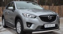 15 349 р. Одинарная защита переднего бампера диаметром 63 мм SLITKOFF  Mazda CX-5  KE (2011-2017) дорестайлинг, рестайлинг  с доставкой в г. Белгород. Увеличить фотографию 4