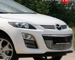Декоративная вставка воздухозаборника Novline (d16 мм) Mazda CX-7  ER (2010-2012) рестайлинг