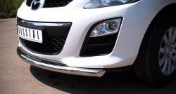 15 999 р. Одинарная защита переднего бампера диаметром 63 мм SLITKOFF  Mazda CX-7  ER (2010-2012) рестайлинг  с доставкой в г. Белгород. Увеличить фотографию 3