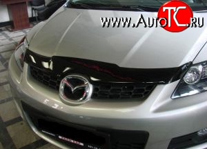 3 499 р. Дефлектор капота NovLine  Mazda CX-7  ER (2006-2010) дорестайлинг  с доставкой в г. Белгород