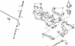 729 р. Полиуретановый сайлентблок нижних поперечных тяг задней подвески Mazda 323/Familia седан BJ дорестайлинг (1998-2000)  с доставкой в г. Белгород. Увеличить фотографию 2