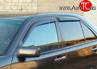 3 299 р. Комплект дефлекторов окон (ветровиков) 4 шт. Novline  Mercedes-Benz E-Class  W210 (1996-1999) дорестайлинг седан  с доставкой в г. Белгород