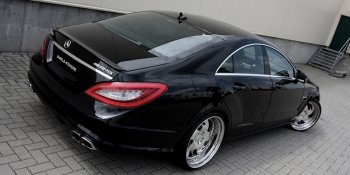 4 499 р. Спойлер багажника AMG Mercedes-Benz CLS class C218 (2011-2017) (Неокрашенный)  с доставкой в г. Белгород. Увеличить фотографию 2