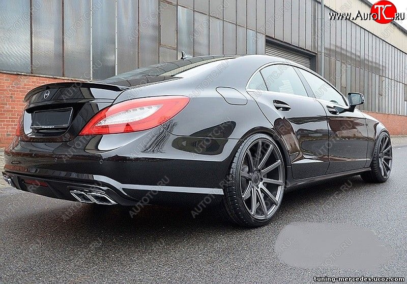 4 499 р. Спойлер багажника AMG Mercedes-Benz CLS class C218 (2011-2017) (Неокрашенный)  с доставкой в г. Белгород