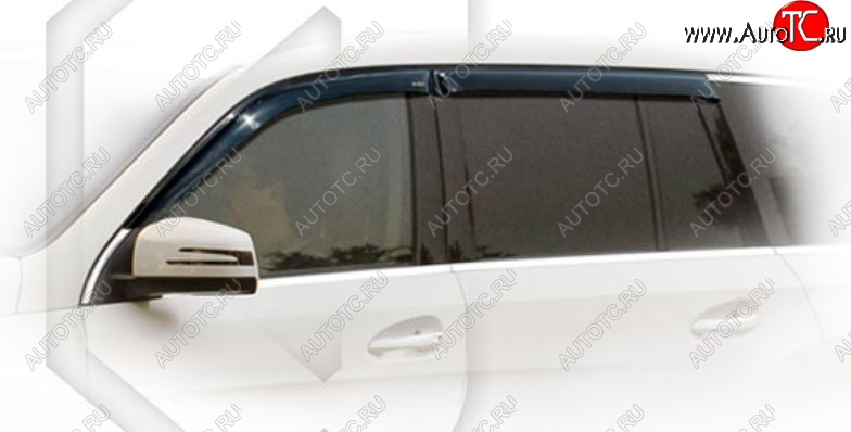 2 159 р. Дефлектора окон CA-Plastic Mercedes-Benz GLC class X253 (2015-2025) (Classic полупрозрачный, Без хром.молдинга)  с доставкой в г. Белгород