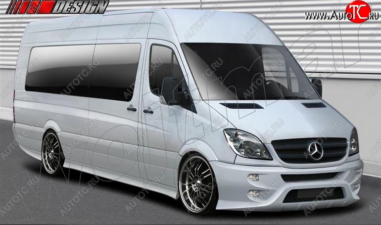 8 599 р. Пороги накладки Maxton Mercedes-Benz Sprinter W906 (2006-2013)  с доставкой в г. Белгород