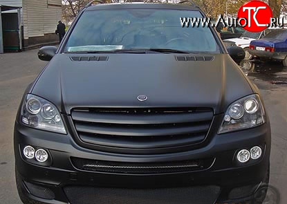 6 549 р. Решётка радиатора Brabus Mercedes-Benz ML class W164 дорестайлинг (2005-2008) (Неокрашенная)  с доставкой в г. Белгород
