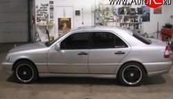 3 399 р. Козырёк на заднее лобовое стекло Rieger Style Mercedes-Benz C-Class W202 дорестайлинг седан (1993-1997) (стеклопластик: жёсткий, Неокрашенный)  с доставкой в г. Белгород. Увеличить фотографию 3
