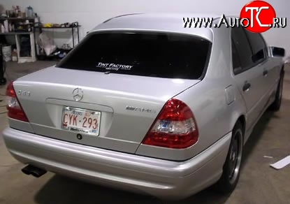 3 399 р. Козырёк на заднее лобовое стекло Rieger Style Mercedes-Benz C-Class W202 дорестайлинг седан (1993-1997) (стеклопластик: жёсткий, Неокрашенный)  с доставкой в г. Белгород