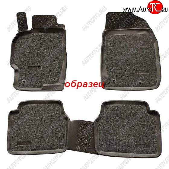 3 589 р. Комплект ковриков в салон Aileron 3D SOFT Mercedes-Benz C-Class W204 дорестайлинг седан (2007-2011)  с доставкой в г. Белгород