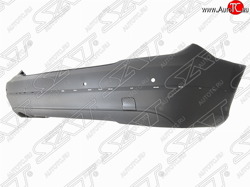 3 289 р. Бампер задний SAT (с отв. под сонары, под молдинг)  Mercedes-Benz C-Class  W204 (2011-2015) рестайлинг седан (Неокрашенный)  с доставкой в г. Белгород