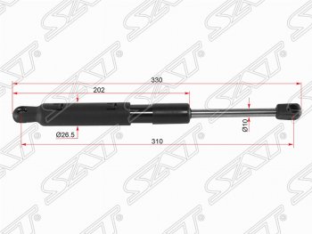 Упор капота SAT Mercedes-Benz S class 5 W221 седан дорестайлинг (2005-2009)