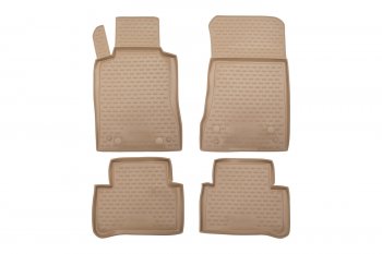 Коврики в салон Element 4 шт. (полиуретан) Mercedes-Benz CLS class ( C219,  W219) (2004-2011) (Бежевые)