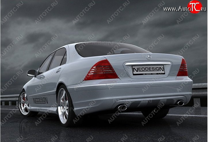 52 639 р. Задний бампер Neodesign Mercedes-Benz S class W220 (1998-2005)  с доставкой в г. Белгород