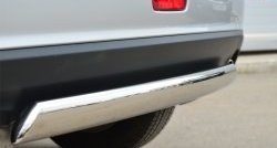 10 949 р. Защита заднего бампера (Ø75x42 мм, нержавейка) Russtal Mitsubishi ASX 1-ый рестайлинг (2013-2016)  с доставкой в г. Белгород. Увеличить фотографию 2