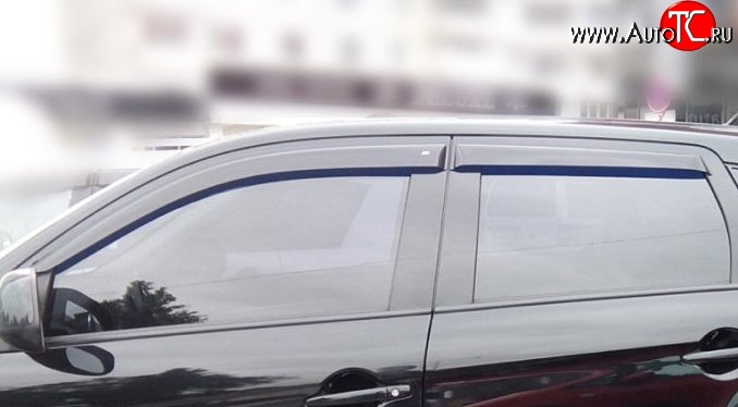 999 р. Комплект дефлекторов окон (ветровиков) 4 шт. Russtal Mitsubishi ASX 1-ый рестайлинг (2013-2016)  с доставкой в г. Белгород