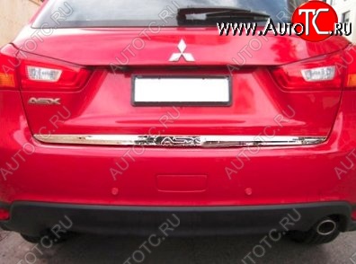 4 749 р. Накладка на крышку багажника СТ Mitsubishi ASX 1-ый рестайлинг (2013-2016)  с доставкой в г. Белгород