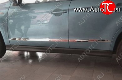 4 399 р. Молдинги CT Mitsubishi ASX 1-ый рестайлинг (2013-2016) (Неокрашенные)  с доставкой в г. Белгород