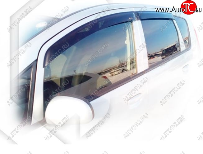 2 079 р. Дефлектора окон CA-Plastiс Mitsubishi Colt Z30 хэтчбэк 5 дв. рестайлинг (2008-2011) (Classic полупрозрачный, Без хром молдингов)  с доставкой в г. Белгород