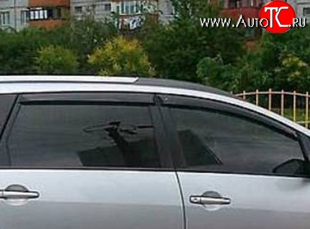 999 р. Комплект дефлекторов окон (ветровиков) 4 шт. Russtal Mitsubishi Grandis (2003-2009)  с доставкой в г. Белгород