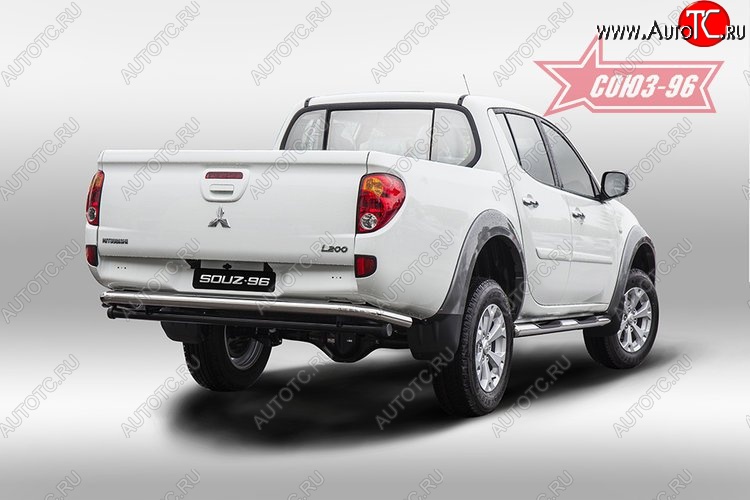 9 809 р. Одинарная защита заднего бампера d60 Souz-96  Mitsubishi L200  5 KK,KL (2015-2019) дорестайлинг  с доставкой в г. Белгород