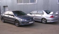 6 699 р. Пороги накладки EVO 9 Mitsubishi Lancer 9 CS седан 1-ый рестайлинг (2003-2005) (Неокрашенные)  с доставкой в г. Белгород. Увеличить фотографию 2