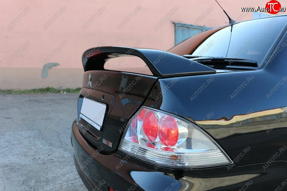 4 099 р. Средний спойлер 2.0 SPORT Mitsubishi Lancer 9 CS седан 1-ый рестайлинг (2003-2005) (С местом под стоп-сигнал, Неокрашенный)  с доставкой в г. Белгород