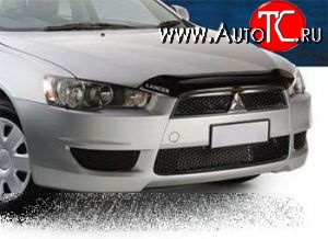 3 499 р. Дефлектор капота NovLine (короткий) Mitsubishi Lancer 10 CY седан дорестайлинг (2007-2010)  с доставкой в г. Белгород