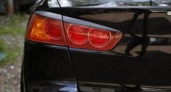 779 р. Реснички на фонари RA Mitsubishi Lancer 10 CY седан дорестайлинг (2007-2010) (Неокрашенные)  с доставкой в г. Белгород. Увеличить фотографию 2