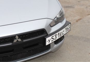 2 039 р. Воздуховоды радиатора в передний бампер Квадрат Mitsubishi Lancer 10 CY седан дорестайлинг (2007-2010) (Неокрашенные)  с доставкой в г. Белгород. Увеличить фотографию 2