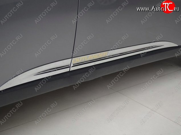 11 449 р. Молдинги CT Mitsubishi Outlander GF 2-ой рестайлинг (2015-2018) (Неокрашенные)  с доставкой в г. Белгород