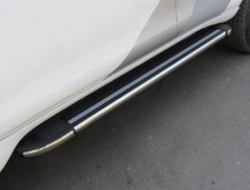 Порожки для ног Arbori Luxe Black Mitsubishi Outlander  GF (2015-2018) 2-ой рестайлинг
