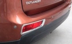 3 599 р. Накладки на задние отражатели СТ Mitsubishi Outlander GF 2-ой рестайлинг (2015-2018)  с доставкой в г. Белгород. Увеличить фотографию 2
