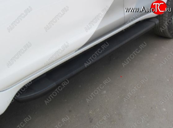 11 609 р. Порожки для ног Arbori Optima Black Mitsubishi Outlander GF 2-ой рестайлинг (2015-2018)  с доставкой в г. Белгород