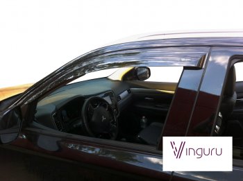 2 689 р. Дефлекторы окон Vinguru Mitsubishi Outlander GF дорестайлинг (2012-2014)  с доставкой в г. Белгород. Увеличить фотографию 2
