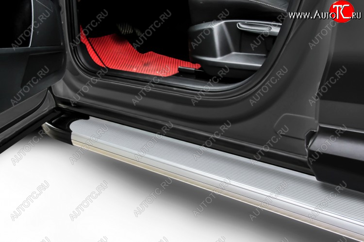 13 349 р. Пороги KURAJ  Mitsubishi Outlander  GF (2014-2016) 1-ый рестайлинг (Optima Silver)  с доставкой в г. Белгород