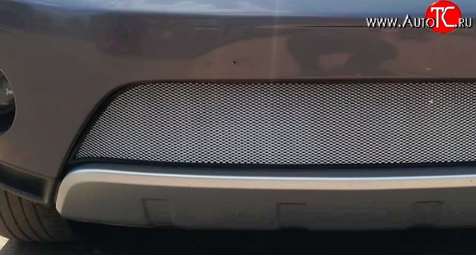 2 899 р. Сетка на бампер Russtal (хром) Mitsubishi Outlander XL (CW)  дорестайлинг (2005-2009)  с доставкой в г. Белгород