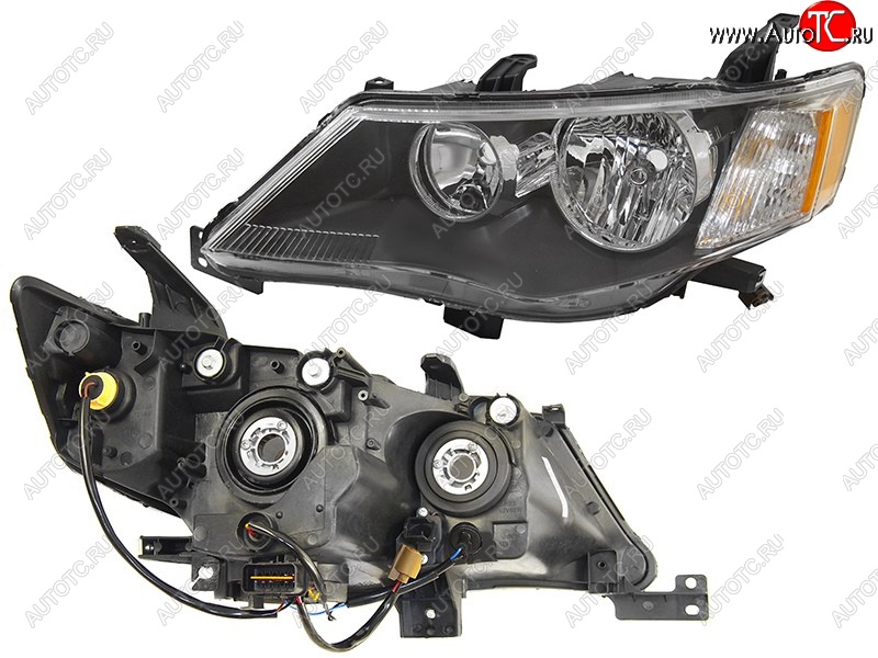 9 449 р. Левая фара SAT Mitsubishi Outlander XL (CW)  дорестайлинг (2005-2009)  с доставкой в г. Белгород