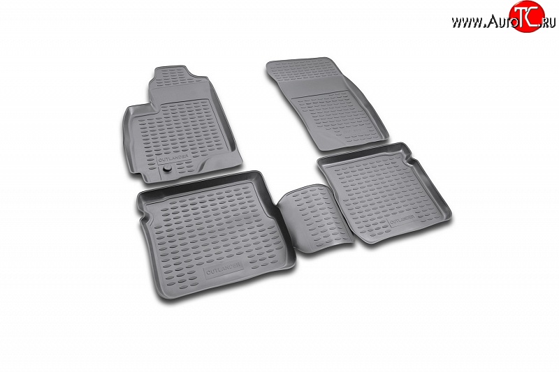 2 999 р. Коврики в салон Element 4 шт. (полиуретан)  Mitsubishi Outlander  CU (2003-2009)  с доставкой в г. Белгород