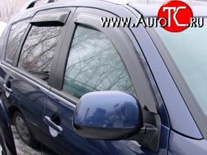 3 169 р. Дефлекторы окон (ветровики) Novline 4 шт Mitsubishi Outlander XL (CW)  рестайлинг (2010-2013)  с доставкой в г. Белгород