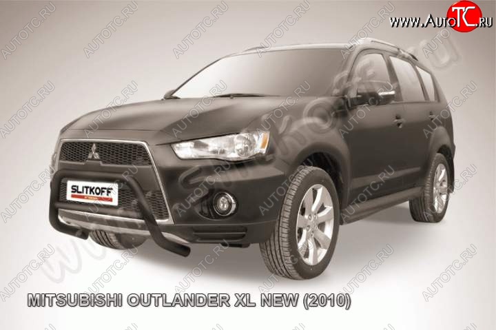 16 899 р. Кенгурятник d57 низкий  Mitsubishi Outlander  XL (2010-2013) (CW)  рестайлинг (Цвет: серебристый)  с доставкой в г. Белгород