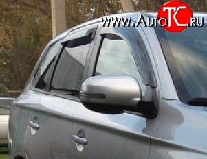 999 р. Комплект дефлекторов окон (ветровиков) 4 шт. Russtal Mitsubishi Outlander GF дорестайлинг (2012-2014)  с доставкой в г. Белгород