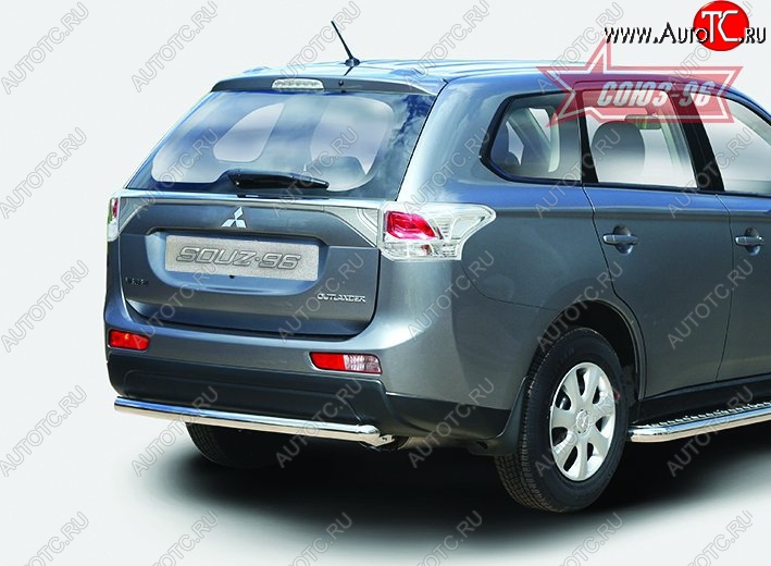 10 619 р. Одинарная защита заднего бампера d60 Souz-96  Mitsubishi Outlander  GF (2012-2014) дорестайлинг  с доставкой в г. Белгород