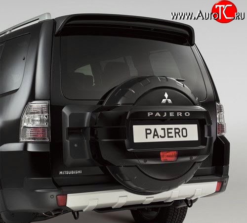 3 579 р. Чехол (кожух) запасного колеса Стандартный Mitsubishi Pajero 4 V80 дорестайлинг (2006-2011) (Неокрашенный)  с доставкой в г. Белгород