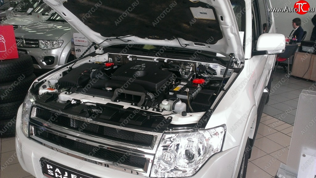 2 199 р. Газовые упоры капота Berkut Mitsubishi Pajero 4 V80 дорестайлинг (2006-2011)  с доставкой в г. Белгород