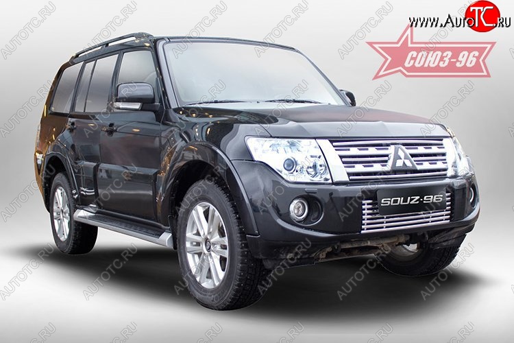 4 769 р. Декоративный элемент воздухозаборника Souz-96 (d10)  Mitsubishi Pajero ( 4 V90,  4 V80) (2011-2015) 1-ый рестайлинг, 3 дв. 1-ый рестайлинг  с доставкой в г. Белгород