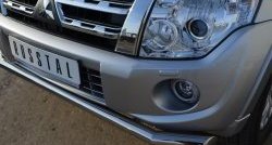 15 999 р. Одинарная защита переднего бампера диаметром 63 мм SLITKOFF  Mitsubishi Pajero ( 4 V90,  4 V80) (2011-2015) 1-ый рестайлинг, 3 дв. 1-ый рестайлинг  с доставкой в г. Белгород. Увеличить фотографию 2